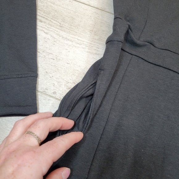 Toad & Co Tomboy 1 Pocket Dress Pullover Stretch Long Sleeve Vneck XS - Picture 3 of 7